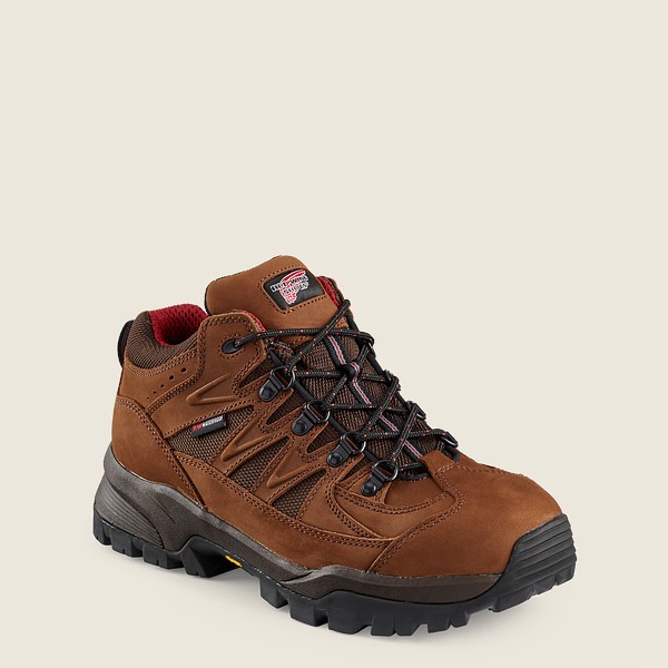 Red Wing Hiking Bot Erkek - Truhiker - 3-Inch Waterproof Safety Toe - Kahverengi - 64KQOLWRD